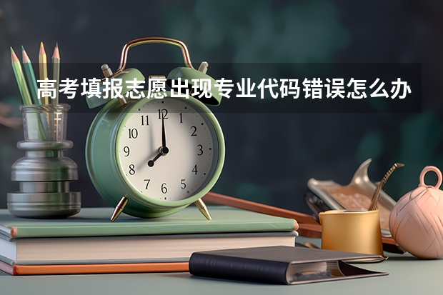 高考填报志愿出现专业代码错误怎么办？