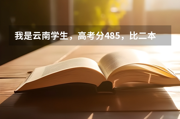 我是云南学生，高考分485，比二本线高7分，我报什么学校好？