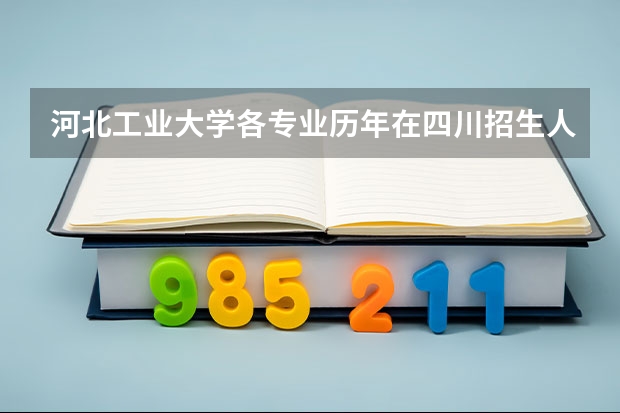 河北工业大学各专业历年在四川招生人数一览